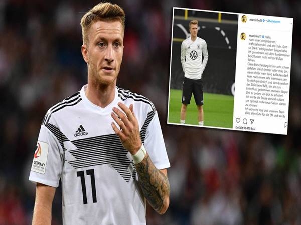 Tin bóng đá ngày 19/5: Reus tuyên bố không tham dự Euro 2020
