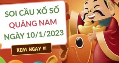 Soi cầu kết quả xổ số Quảng Nam ngày 10/1/2023 thứ 3 hôm nay