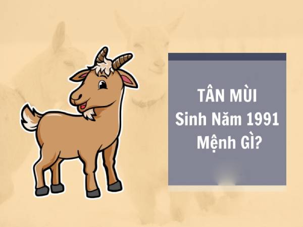 Tuổi Tân Mùi 1991 thuộc mệnh Thổ trong ngũ hành