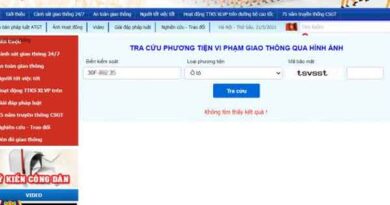 Tra phạt nguội trên website Cục Cảnh sát Giao thông